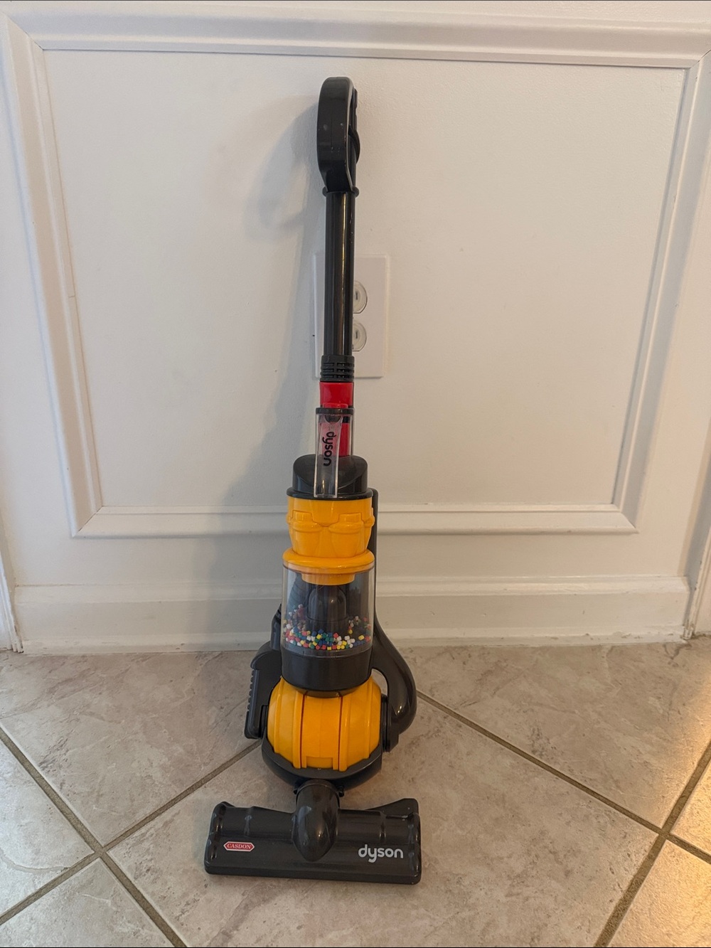 Dyson Kids Vacuum Toy in Black, Yellow and Red